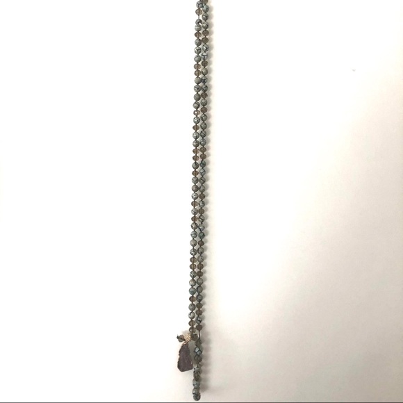 Long stone necklace - Picture 2 of 4